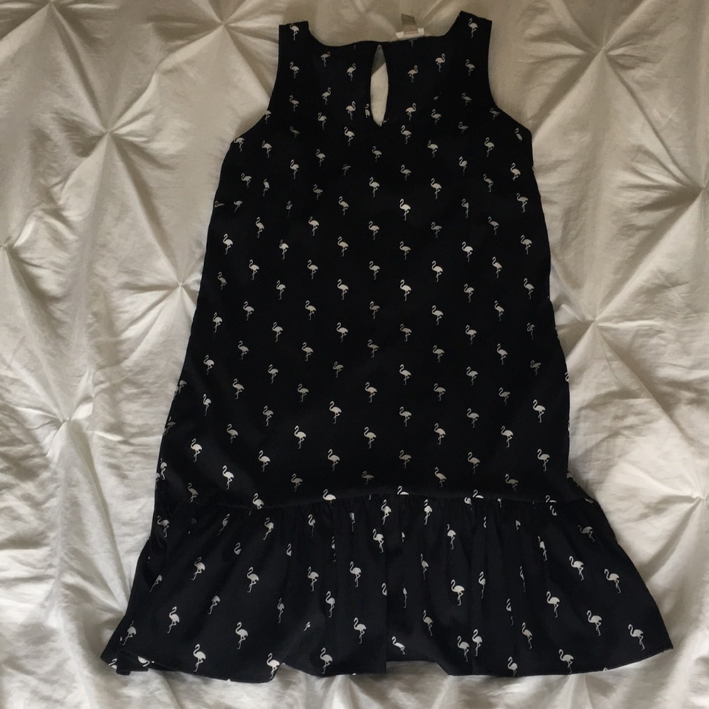 Banana Republic size 2 flamingo dress black